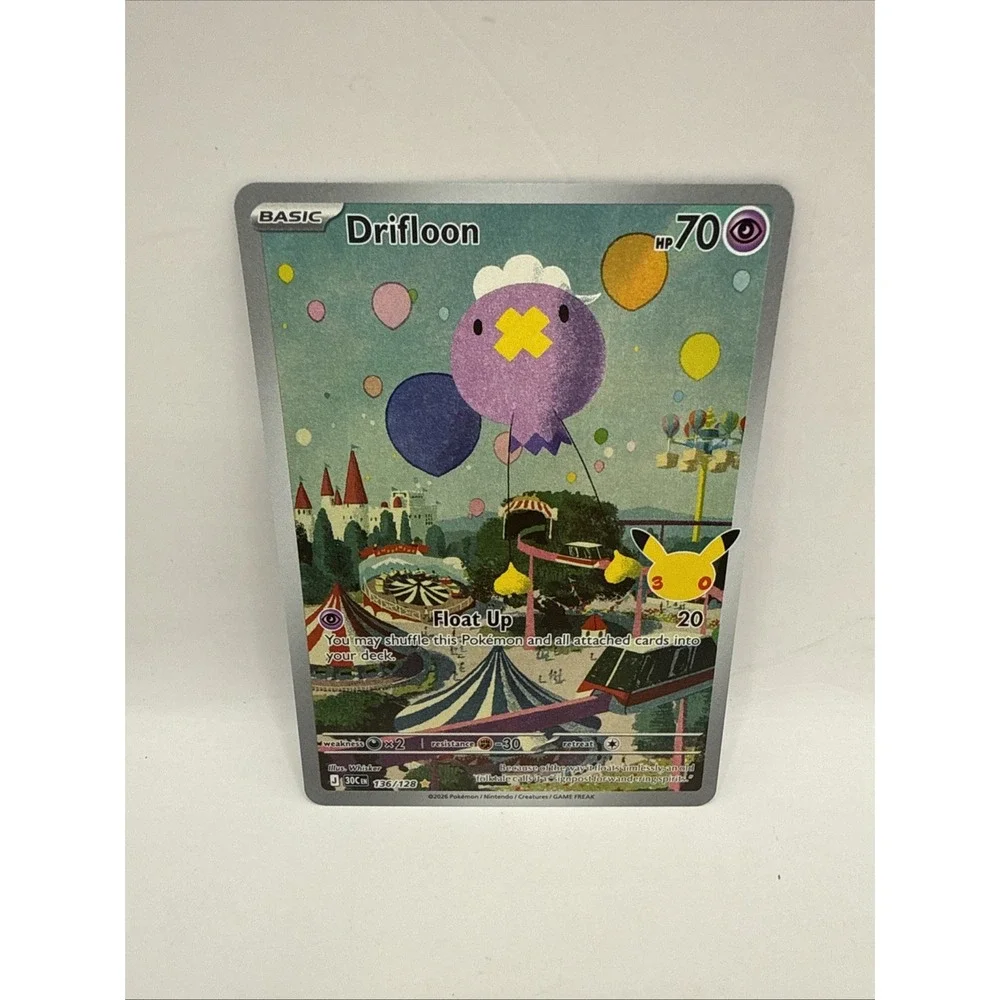 Pokemon Drifloon 136/128 30th anniversary Celebration IR IN HAND Fast Ship